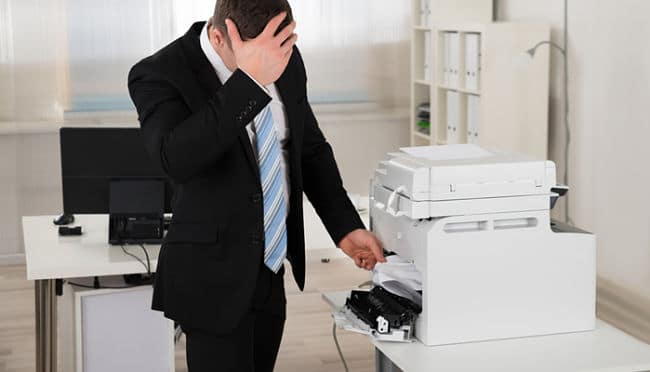 Lỗi máy in ra giấy trắng